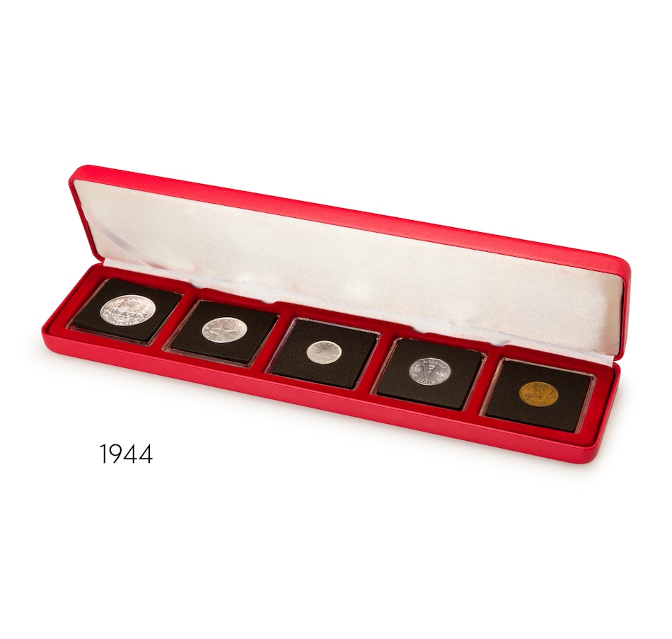 Image 705218_ALTMORE6.jpg, Product 705-218 / Price $499.95, World War II Coin Collection 1939–1945 (37 coins, plus WWII meat ration token) from Canadian Coin & Currency on TSC.ca's Coins department