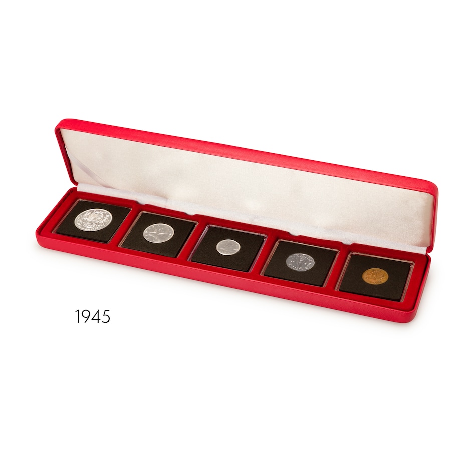 Image 705218_ALTMORE7.jpg, Product 705-218 / Price $499.95, World War II Coin Collection 1939–1945 (37 coins, plus WWII meat ration token) from Canadian Coin & Currency on TSC.ca's Coins department