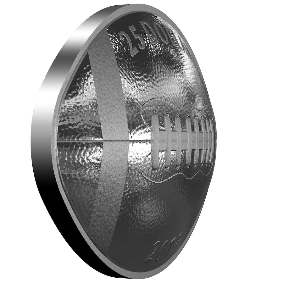 Image 705225_ALTMORE1.jpg, Product 705-225 / Price $189.95, 2017 $25 Shaped and Curved Football Coin Fine Silver from The Coin Show with Steven Bromberg on TSC.ca's Coins department