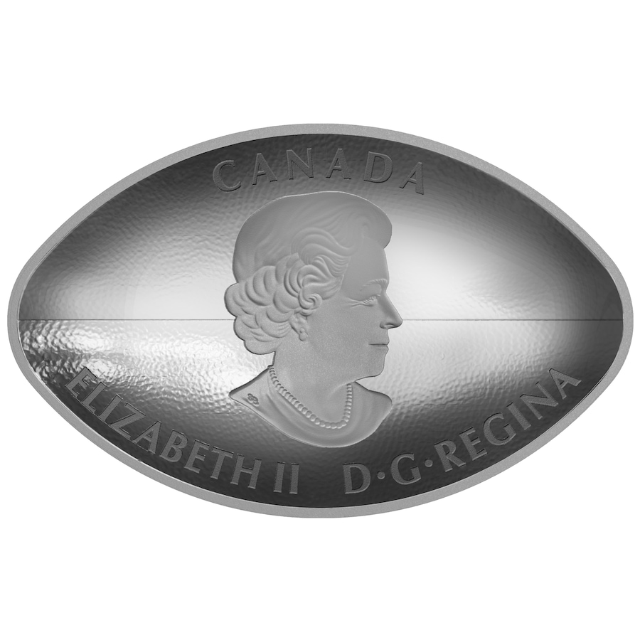 Image 705225_ALTMORE2.jpg, Product 705-225 / Price $189.95, 2017 $25 Shaped and Curved Football Coin Fine Silver from The Coin Show with Steven Bromberg on TSC.ca's Coins department