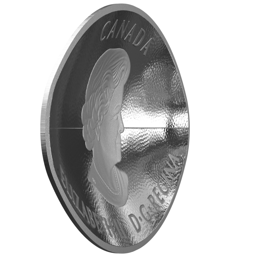 Image 705225_ALTMORE3.jpg, Product 705-225 / Price $189.95, 2017 $25 Shaped and Curved Football Coin Fine Silver from The Coin Show with Steven Bromberg on TSC.ca's Coins department