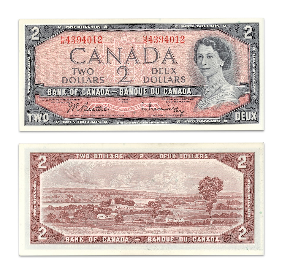 Image 705244_ALTMORE2.jpg, Product 705-244 / Price $2,995.00, Complete 1954 Modified Paper Money Collection About Uncirculated to Uncirculated ($1, $2, $5, $10, $20, $50, 100 and $1,000) from Canadian Coin & Currency on TSC.ca's Coins department