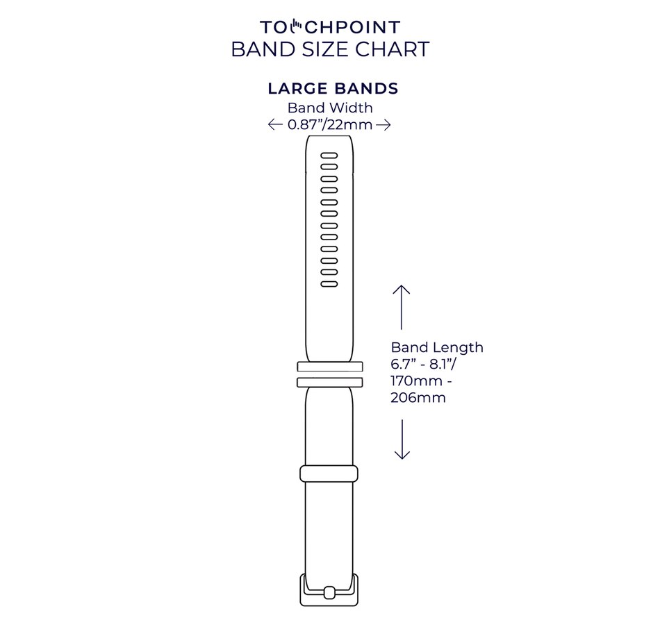 Image 705250_ALTMORE3.jpg, Product 705-250 / Price $249.99, Touchpoint Solution TouchPoints for Calm- Black Silicone Large Bands on TSC.ca's Electronics department