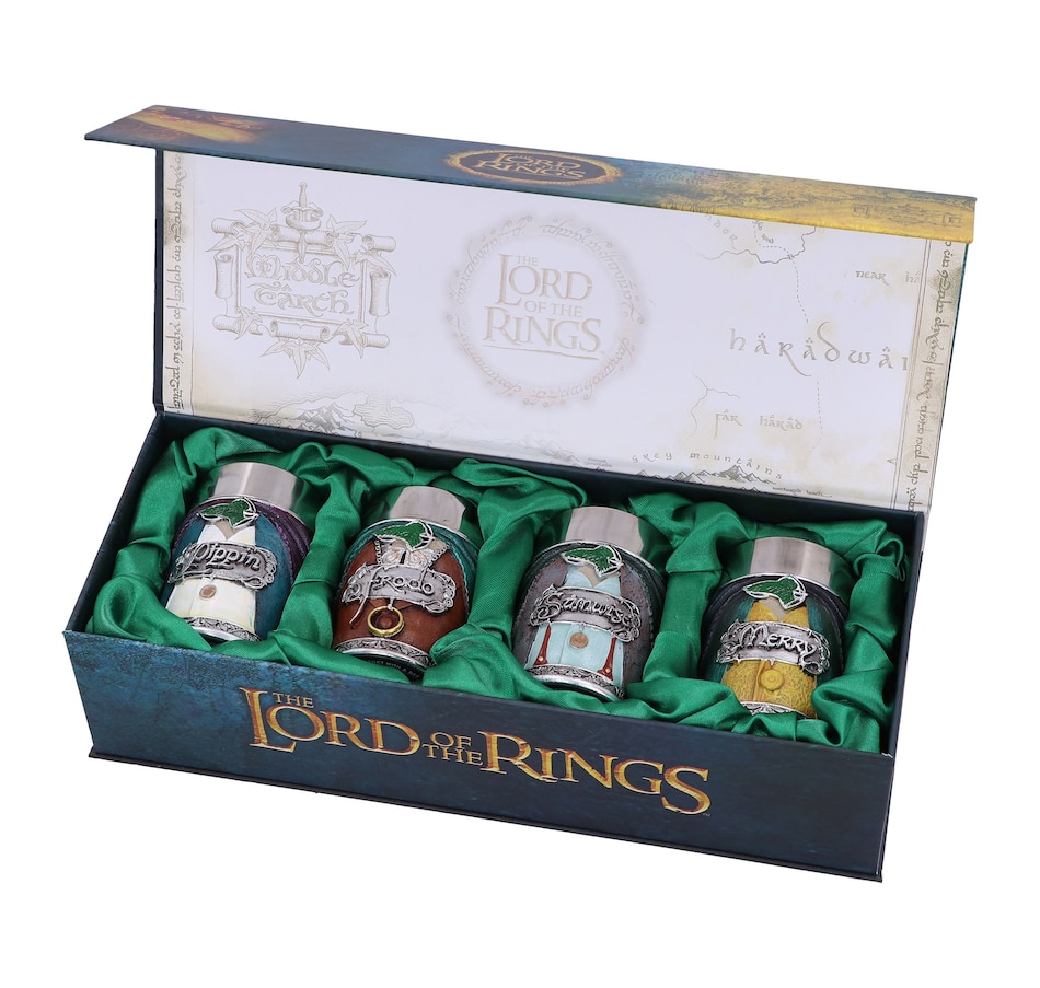 Image 705273.jpg, Product 705-273 / Price $119.99, Nemesis Now Lord of the Rings Hobbit Shot Glasses (set of 4) from Nemesis Now on TSC.ca's Toys & Hobbies department
