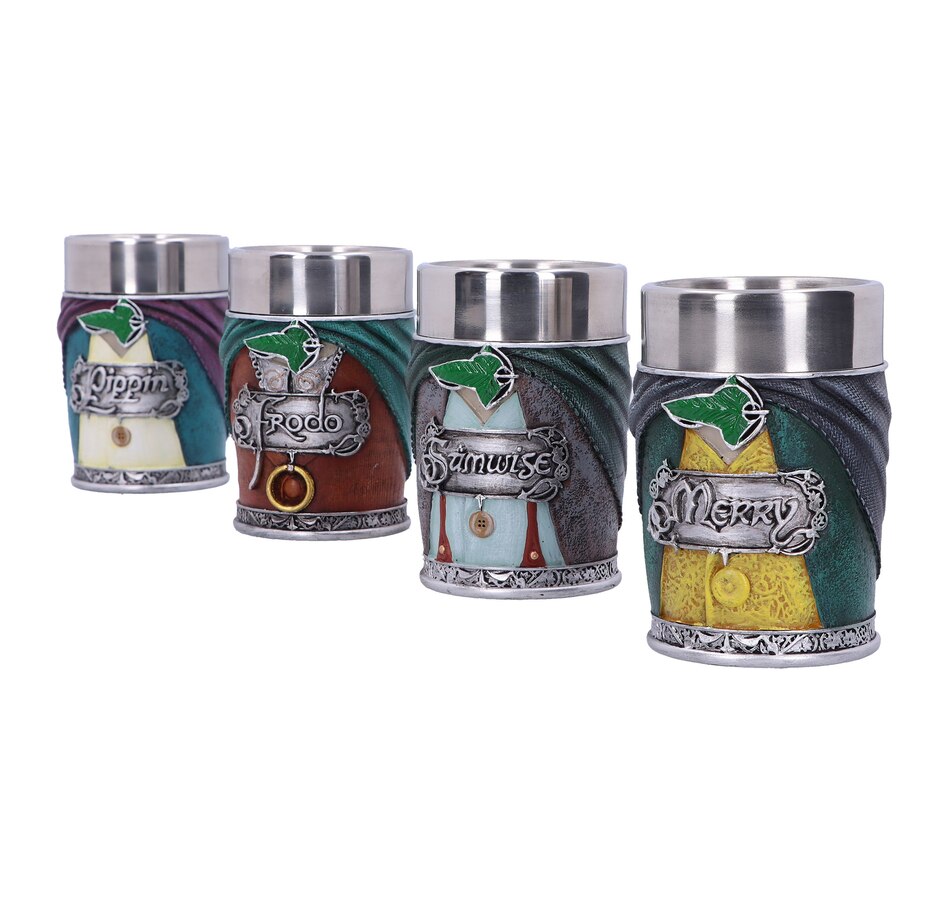Image 705273_ALTMORE2.jpg, Product 705-273 / Price $119.99, Nemesis Now Lord of the Rings Hobbit Shot Glasses (set of 4) from Nemesis Now on TSC.ca's Toys & Hobbies department
