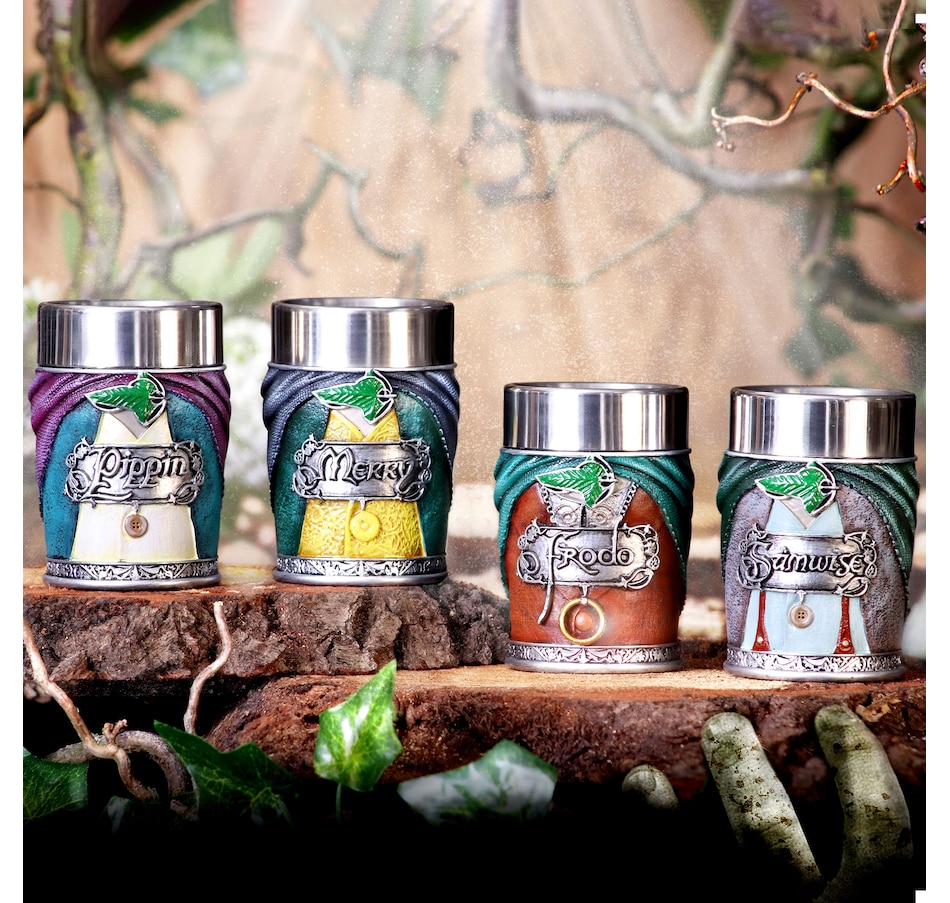 Image 705273_ALTMORE7.jpg, Product 705-273 / Price $119.99, Nemesis Now Lord of the Rings Hobbit Shot Glasses (set of 4) from Nemesis Now on TSC.ca's Toys & Hobbies department
