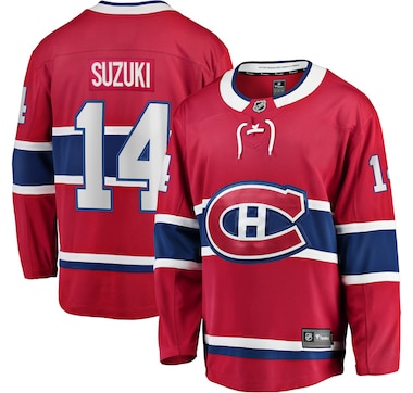 NICK SUZUKI Autographed White Montreal Canadiens Jersey UDA