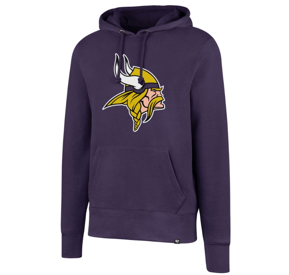 Minnesota Vikings Hoodie Medium Purple NFL Logo Graphic Pockets