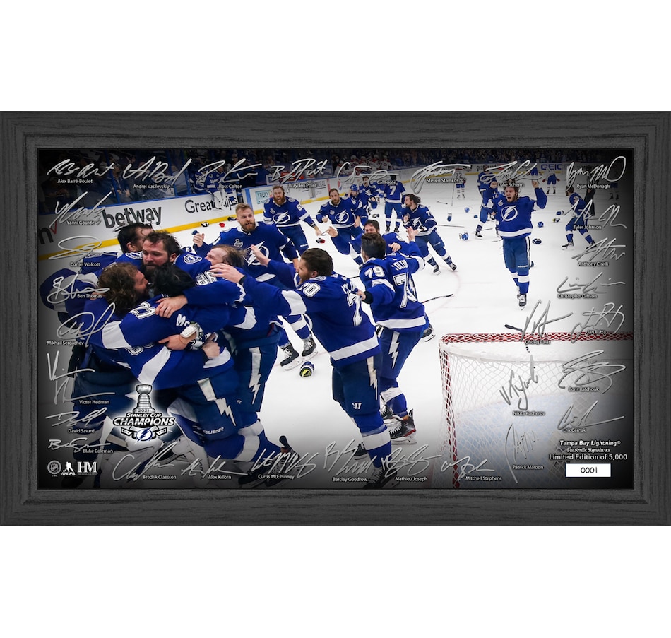 Image 705542.jpg, Product 705-542 / Price $88.99, Tampa Bay Lightning 2021 Stanley Cup Final Champions Celebration Signature Rink from Highland Mint on TSC.ca's Sports department