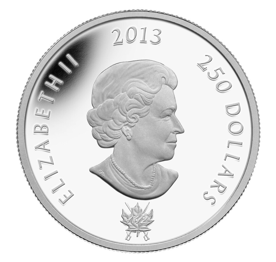 Image 705656_ALTMORE1.jpg, Product 705-656 / Price $2,249.95, 2013 $250 Battle of Chateauguay Pure Silver Kilo Coin from Royal Canadian Mint (RCM) on TSC.ca's Coins department