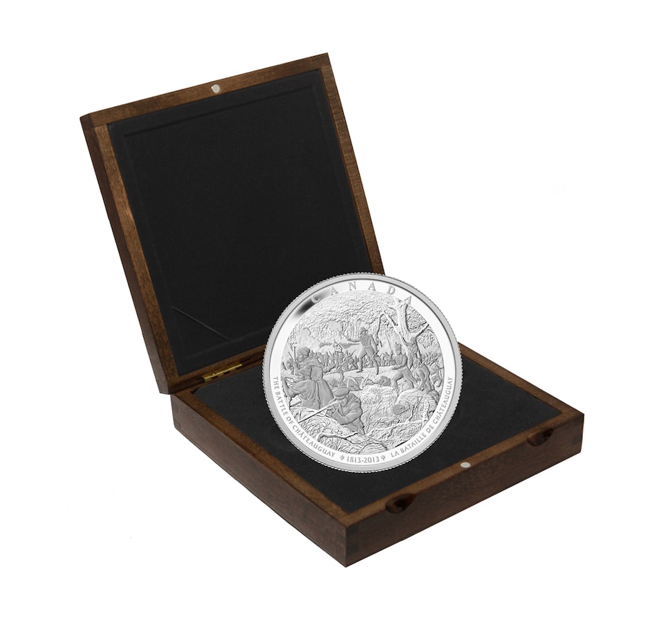 Image 705656_ALTMORE2.jpg, Product 705-656 / Price $2,249.95, 2013 $250 Battle of Chateauguay Pure Silver Kilo Coin from Royal Canadian Mint (RCM) on TSC.ca's Coins department
