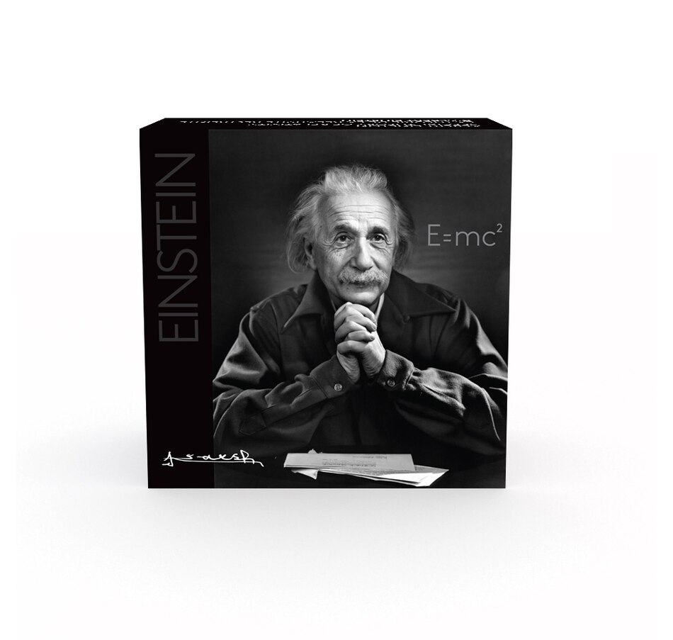 Image 705667_ALTMORE3.jpg, Product 705-667 / Price $2,995.00, 2015 $100 Pure Silver Coin Celebrating Canadian Photographer Yousuf Karsh: Albert Einstein Special Theory of Relativity from Royal Canadian Mint (RCM) on TSC.ca's Coins department