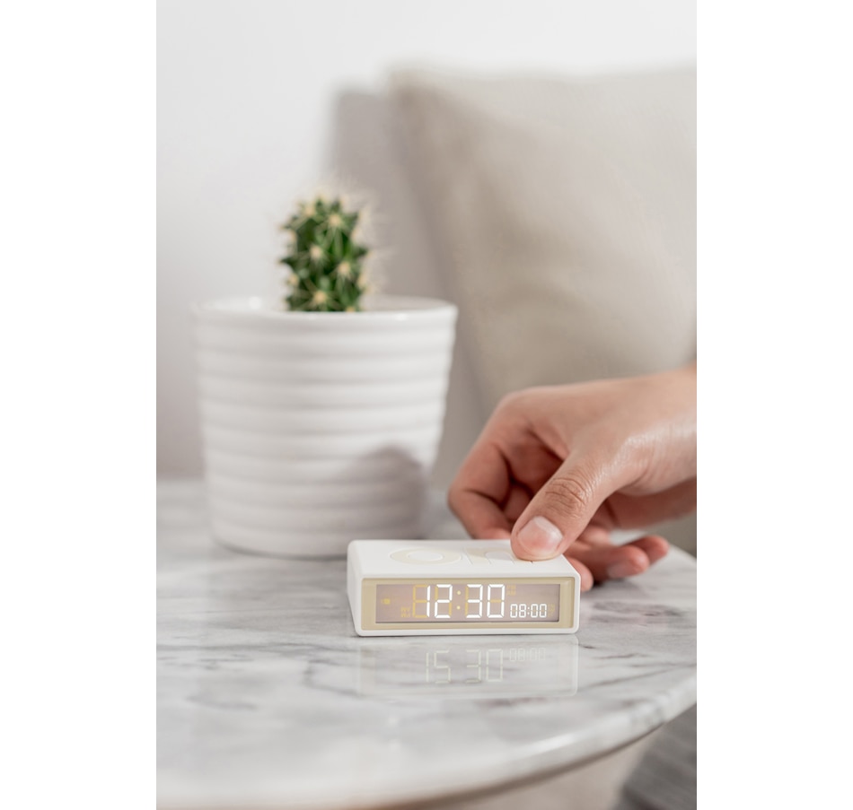 Image 705688_ALTMORE15.jpg, Product 705-688 / Price $49.99, Lexon Flip + Radio-Controlled Reversible LCD Alarm Clock from Lexon on TSC.ca's Electronics department