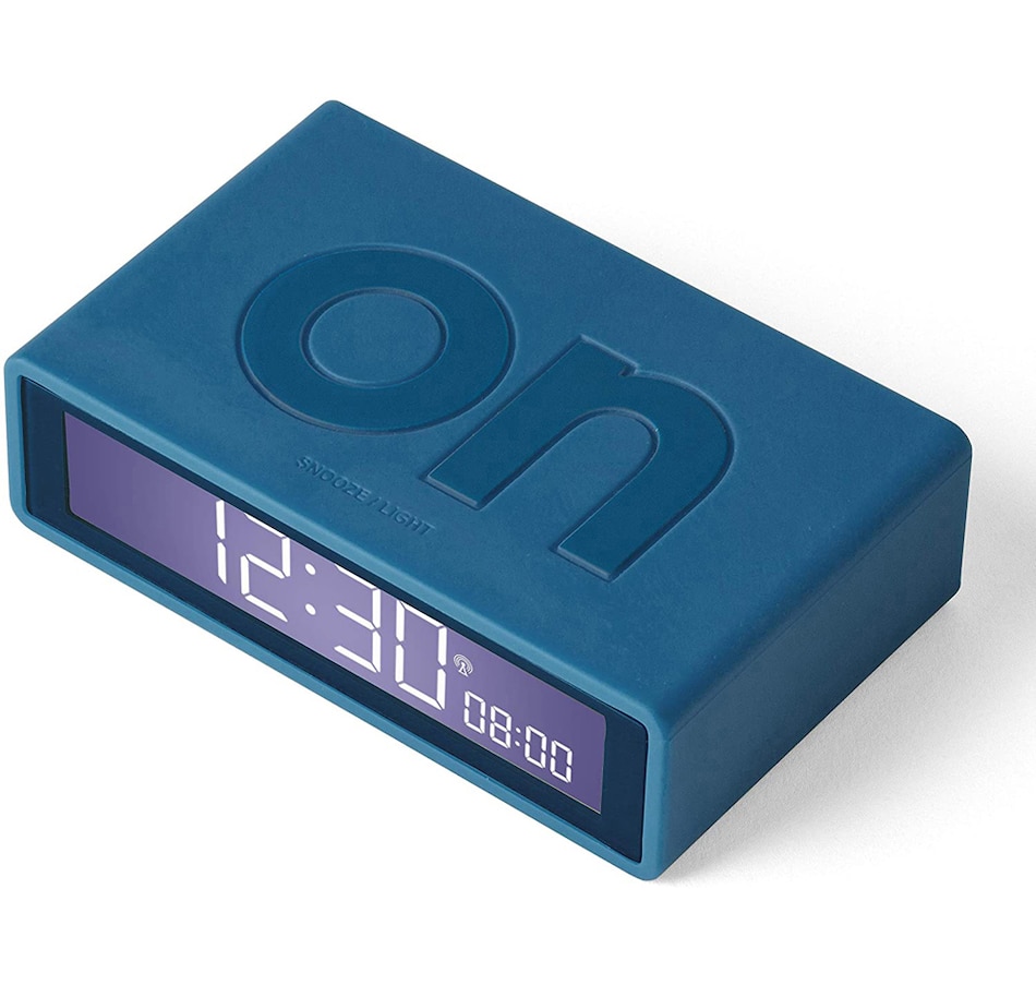 Image 705688_BLU.jpg, Product 705-688 / Price $49.99, Lexon Flip + Radio-Controlled Reversible LCD Alarm Clock from Lexon on TSC.ca's Electronics department