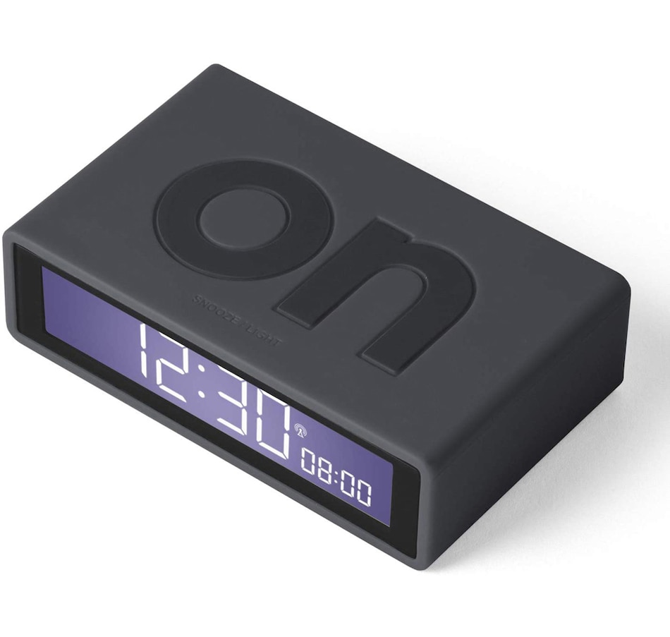 Image 705688_GRY.jpg, Product 705-688 / Price $49.99, Lexon Flip + Radio-Controlled Reversible LCD Alarm Clock from Lexon on TSC.ca's Electronics department