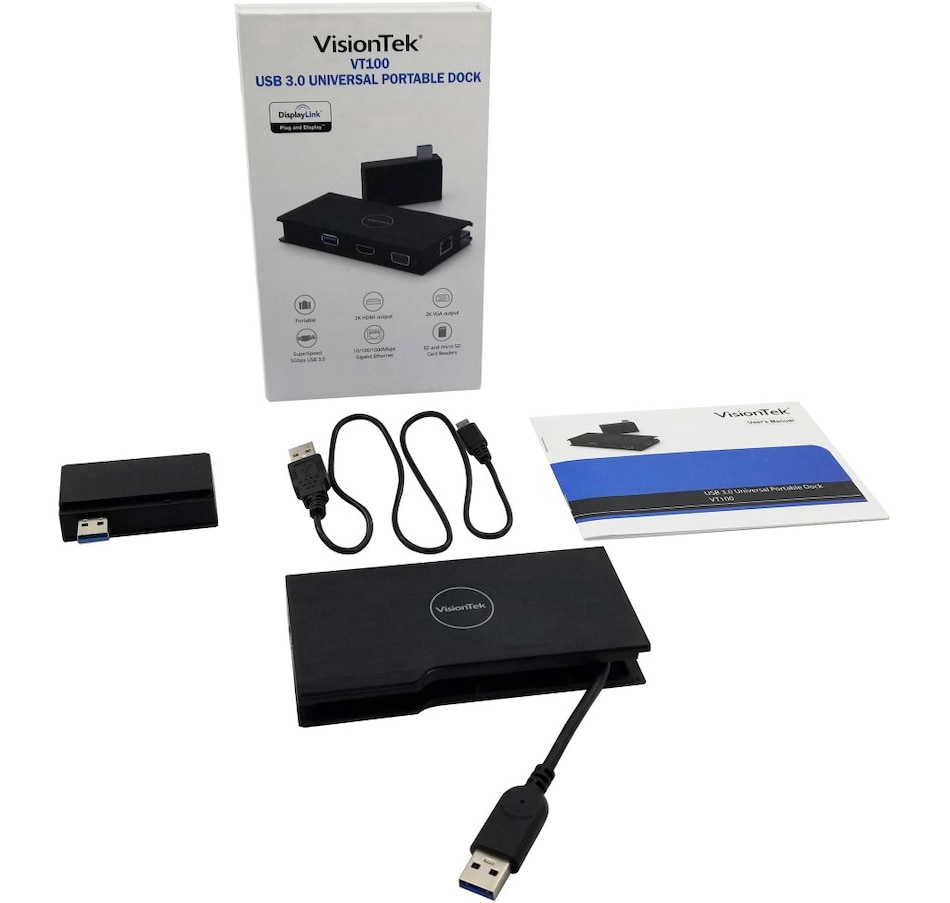 Image 705701_ALTMORE2.jpg, Product 705-701 / Price $119.99, VisionTek VT100 Universal USB 3.0 Portable Dock (901200) on TSC.ca's Electronics department