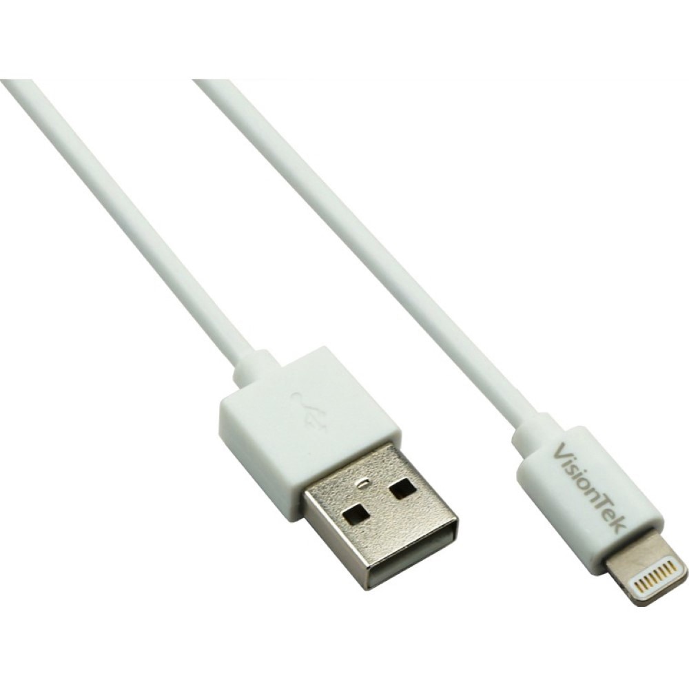 VisionTek Lightning to USB White 2-Metre Cable (901199)