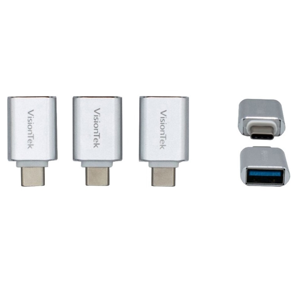 Image 705730_ALTMORE1.jpg, Product 705-730 / Price $24.99, VisionTek USB-C to USB-A Adapter (Male to Female, 3-Pack, 901224) from VisionTek on TSC.ca's Electronics department