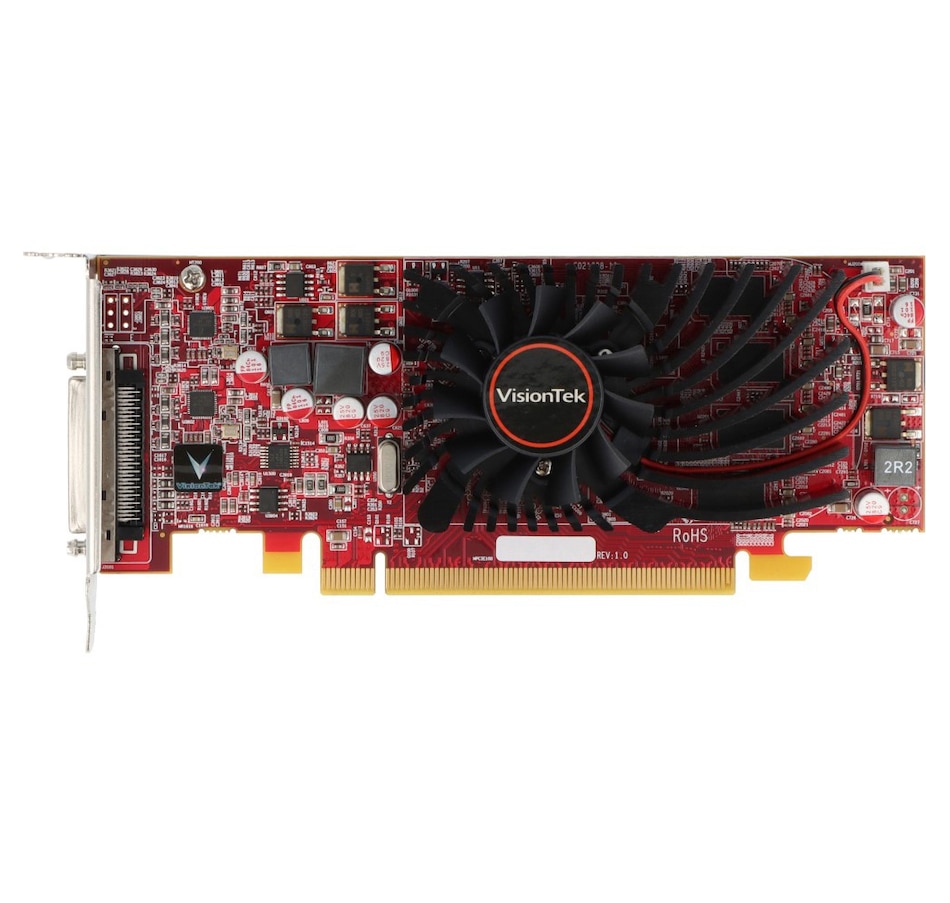 Image 705735_ALTMORE1.jpg, Product 705-735 / Price $259.99, VisionTek Radeon HD 5570 1GB DDR3 SFF Graphics Card, VHDCI to x4 HDMI (900901) on TSC.ca's Electronics department