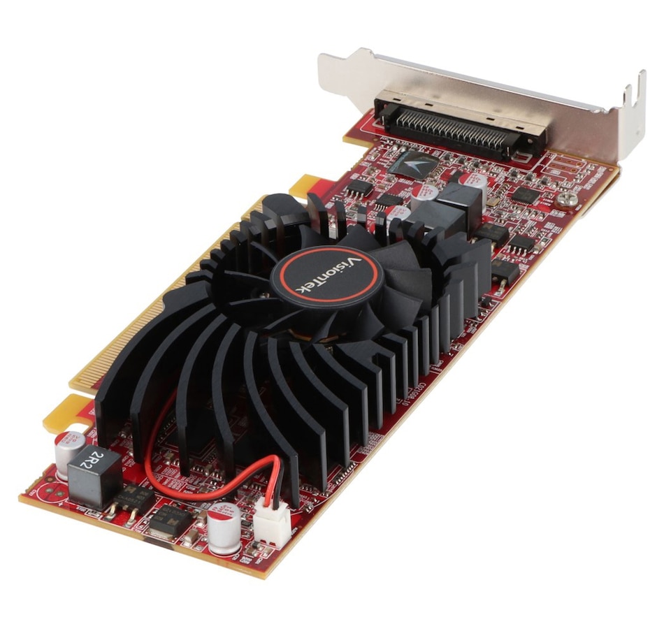 Image 705735_ALTMORE3.jpg, Product 705-735 / Price $259.99, VisionTek Radeon HD 5570 1GB DDR3 SFF Graphics Card, VHDCI to x4 HDMI (900901) on TSC.ca's Electronics department