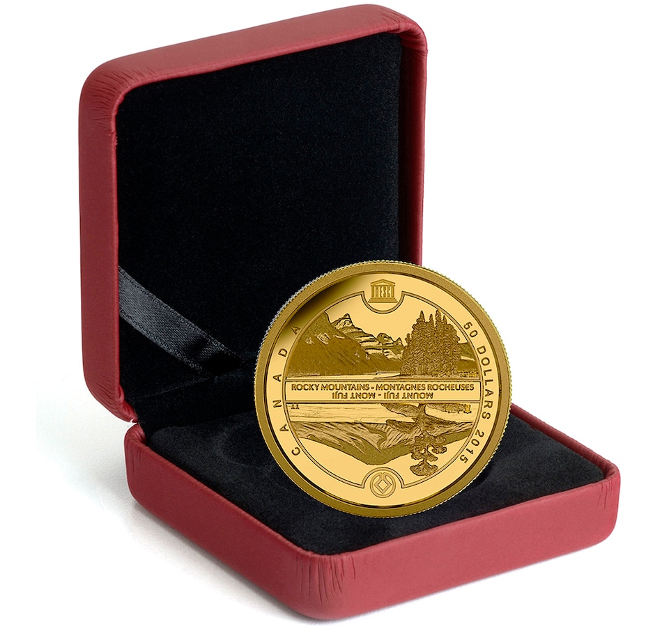 Image 705783_ALTMORE2.jpg, Product 705-783 / Price $2,199.95, 2015 $50 UNESCO At Home and Abroad: Mount Fuji and the Canadian Rockies from Royal Canadian Mint (RCM) on TSC.ca's Coins department