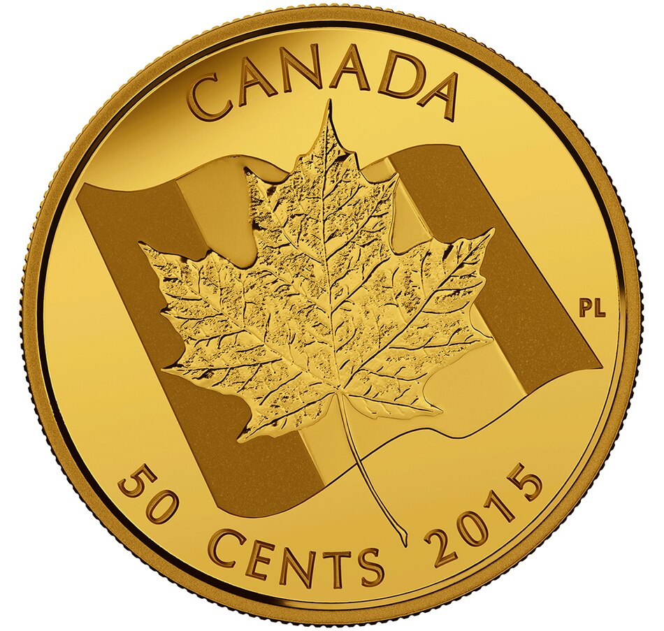 Image 705786.jpg, Product 705-786 / Price $349.95, 2015 50-Cent Maple Leaf Pure Gold Coin from Royal Canadian Mint (RCM) on TSC.ca's Coins department