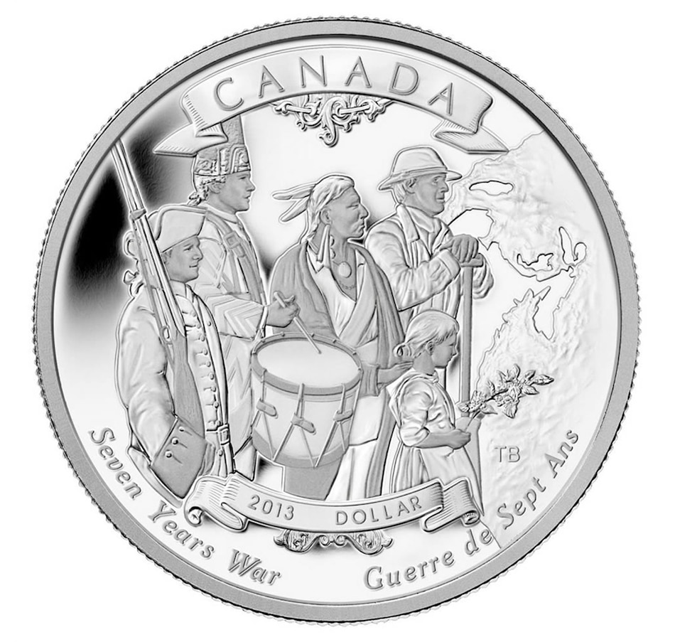 Image 705797.jpg, Product 705-797 / Price $69.95, 2013 Cased Proof Silver Dollar Special Edition - Seven Years' War Theme from Royal Canadian Mint (RCM) on TSC.ca's Coins department