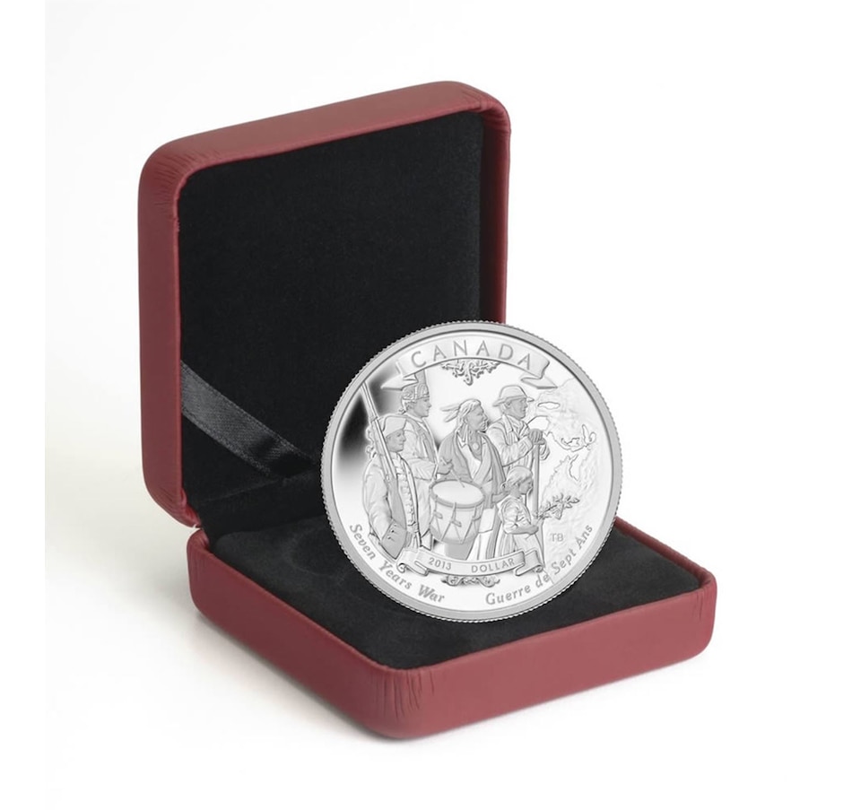 Image 705797_ALTMORE2.jpg, Product 705-797 / Price $69.95, 2013 Cased Proof Silver Dollar Special Edition - Seven Years' War Theme from Royal Canadian Mint (RCM) on TSC.ca's Coins department