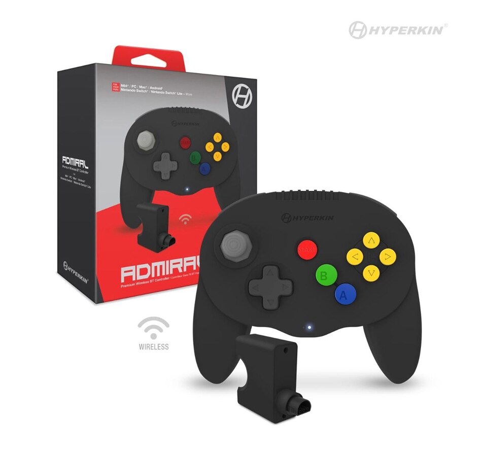 Image 705815_BLK.jpg, Product 705-815 / Price $49.99, Hyperkin Admiral Premium BT Controller for N64 (Amethyst Purple) on TSC.ca's Electronics department