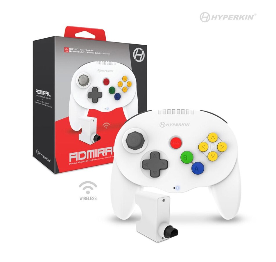 Image 705815_WHT.jpg, Product 705-815 / Price $49.99, Hyperkin Admiral Premium BT Controller for N64 (Amethyst Purple) on TSC.ca's Electronics department