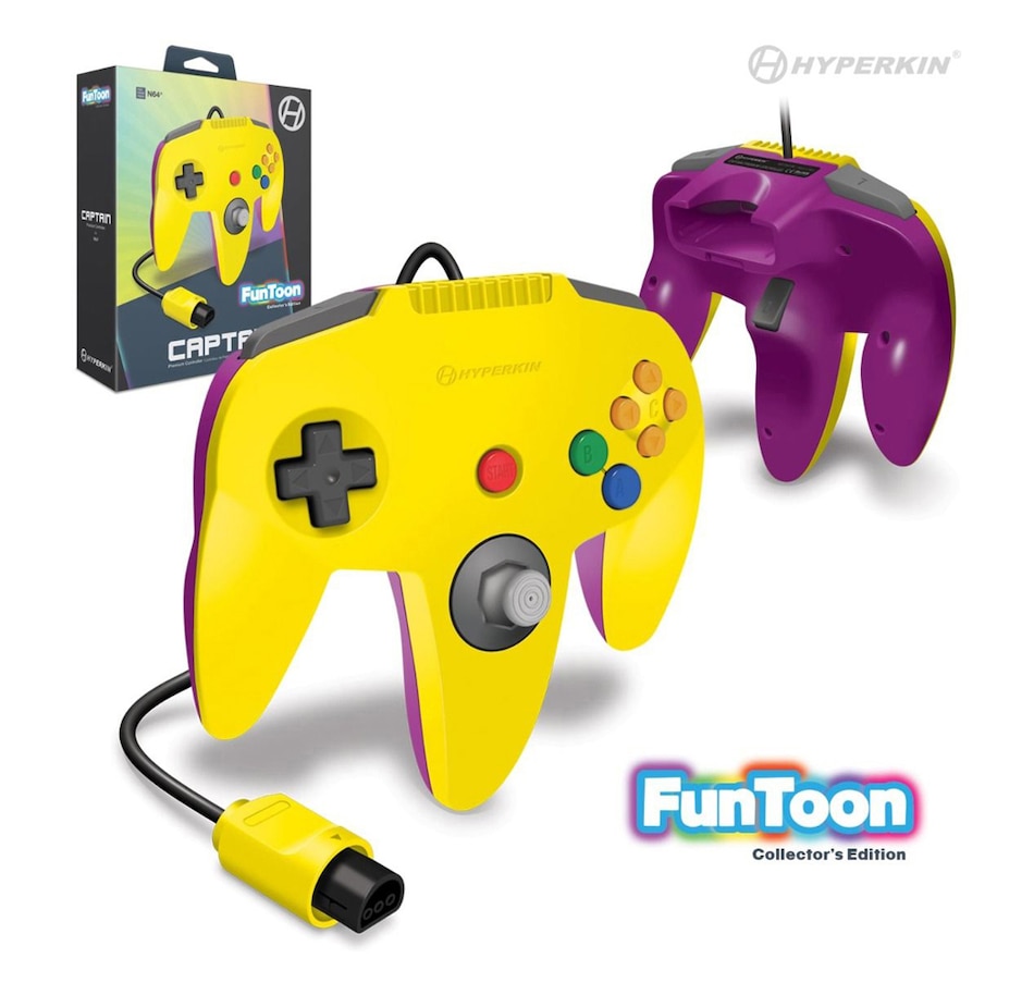 Image 705816_YEL.jpg, Product 705-816 / Price $29.99, Hyperkin Captain Premium Controller Funtoon Collectors Edition for N64 (Hero Brown) on TSC.ca's Electronics department