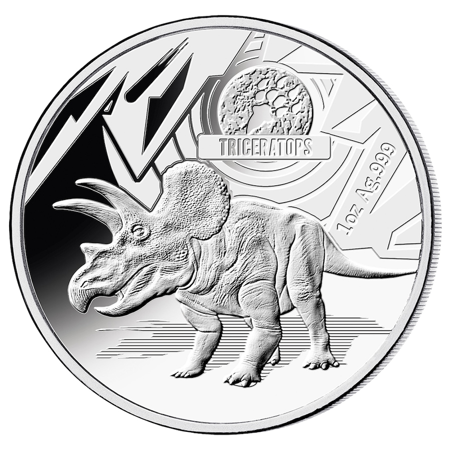 Image 705827_ALTMORE1.jpg, Product 705-827 / Price $399.95, 2021 Fine Silver Age of the Dinosaur Three-Coin Set $5 Solomon Islands from Canadian Coin & Currency on TSC.ca's Coins department