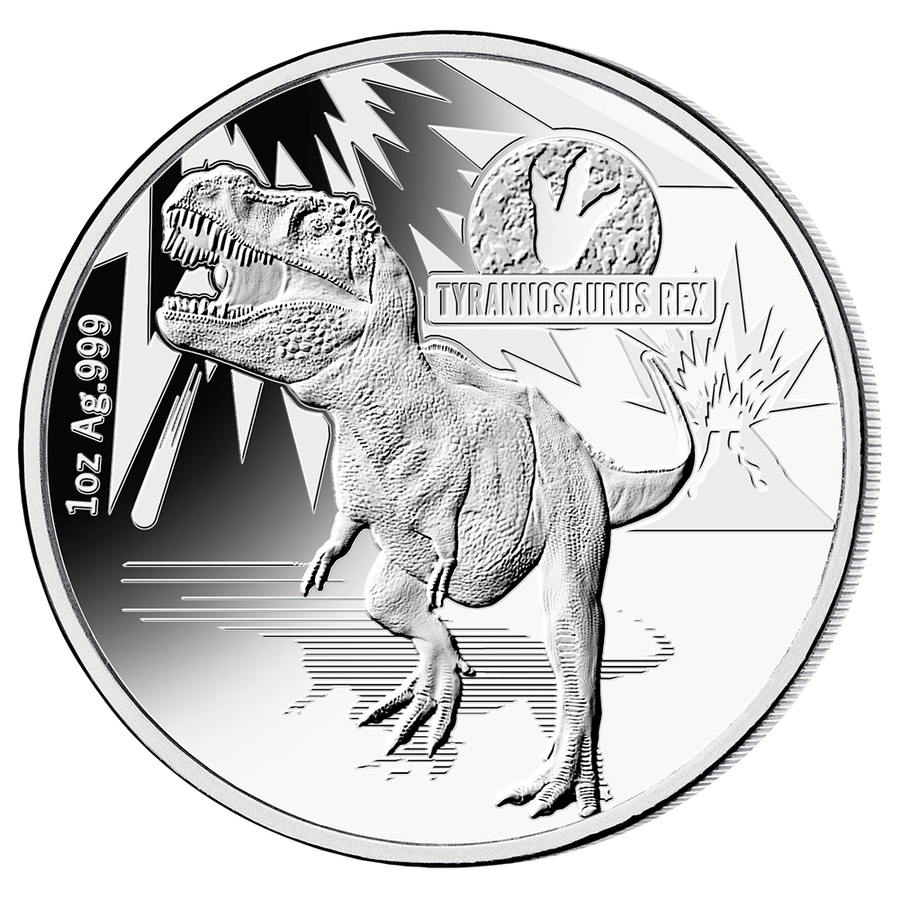 Image 705827_ALTMORE3.jpg, Product 705-827 / Price $399.95, 2021 Fine Silver Age of the Dinosaur Three-Coin Set $5 Solomon Islands from Canadian Coin & Currency on TSC.ca's Coins department