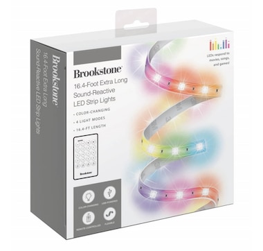 16' Brookstone Remote Controlled LED Strip Lights