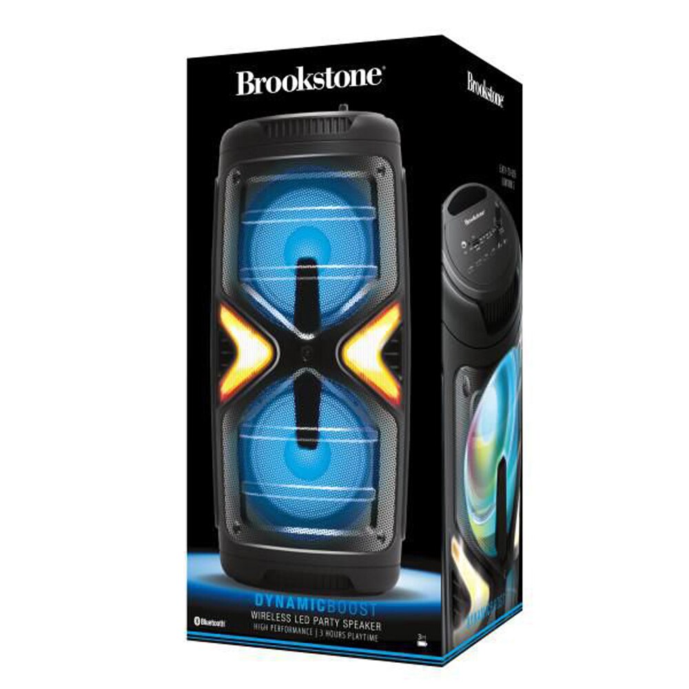 Brookstone Dynamic Bluetooth Wireless Party Speaker