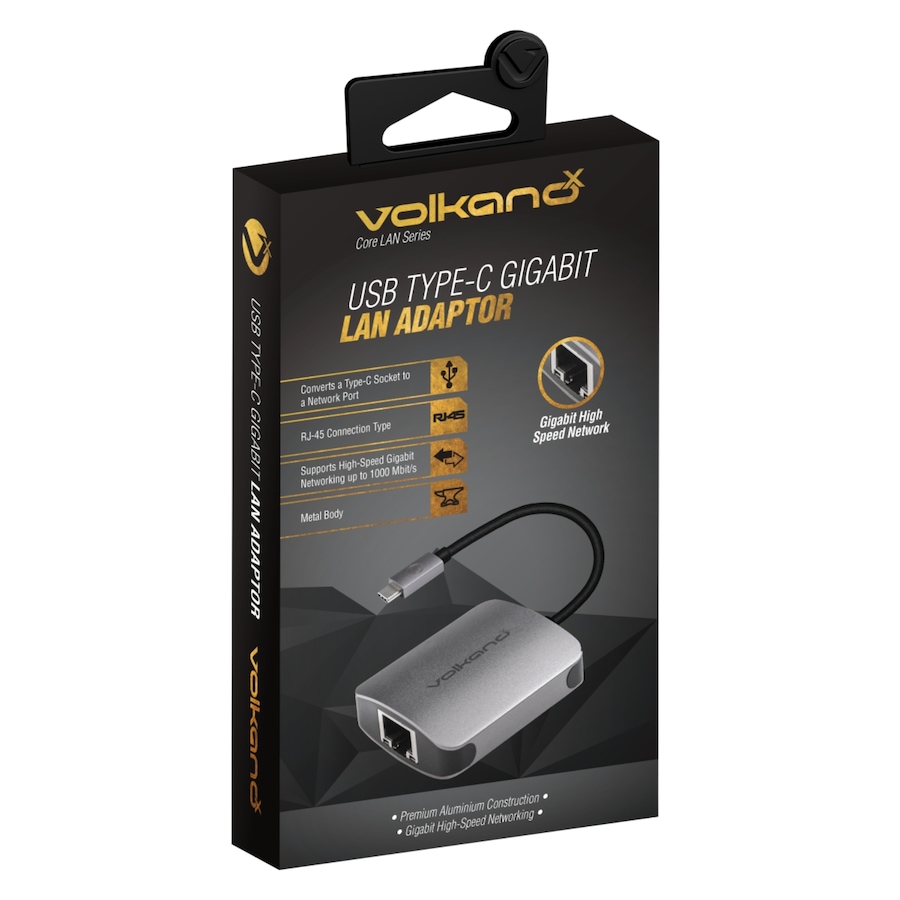 Image 705888_ALTMORE2.jpg, Product 705-888 / Price $69.99, Volkanox Core LAN Series USB Type C To Gigabit LAN Adaptor from Volkano on TSC.ca's Electronics department