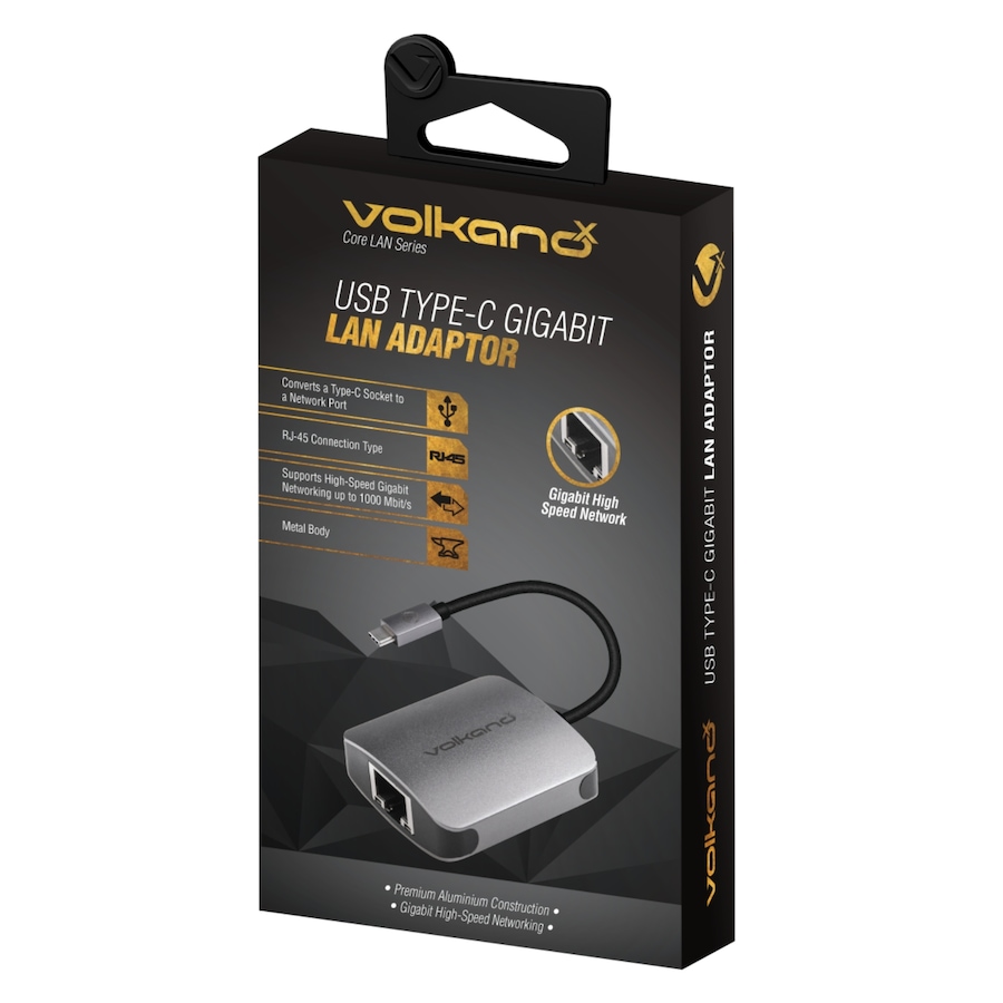 Image 705888_ALTMORE3.jpg, Product 705-888 / Price $69.99, Volkanox Core LAN Series USB Type C To Gigabit LAN Adaptor from Volkano on TSC.ca's Electronics department