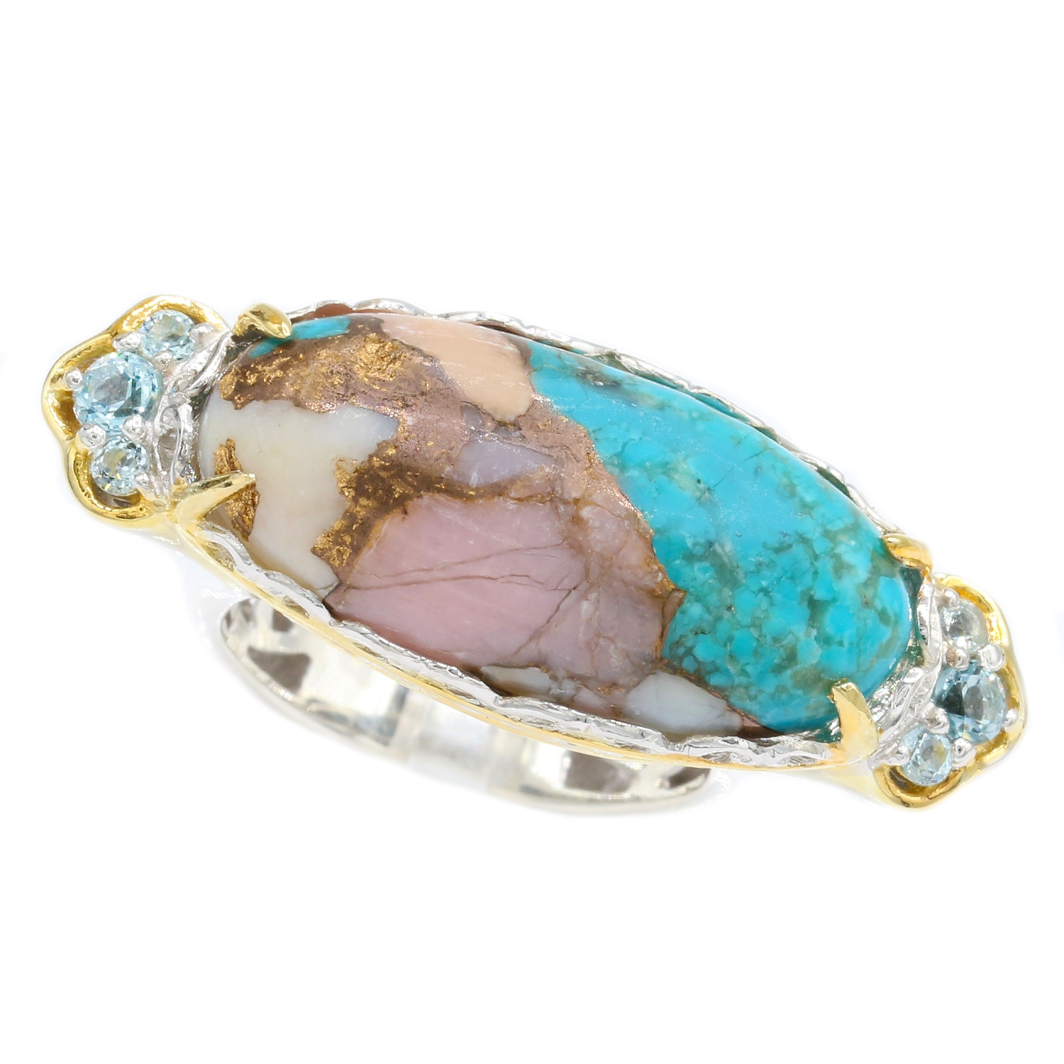 Pink hot sale turquoise ring