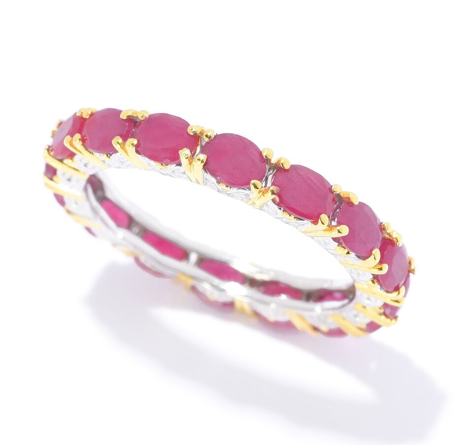 Image 706061_ALTMORE1.jpg, Product 706-061 / Price $346.99, Gems En Vogue Palladium Silver Non Heat Treated Ruby Eternity Ring from Gems En Vogue on TSC.ca's Jewellery department