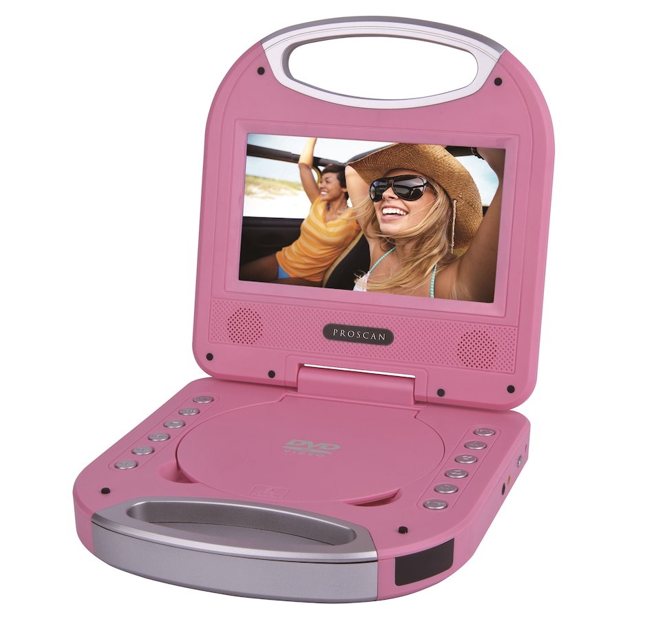 Image 706183_PNK.jpg, Product 706-183 / Price $99.99, Proscan 7" Portable DVD Player with Integrated Handle from Proscan on TSC.ca's Electronics department
