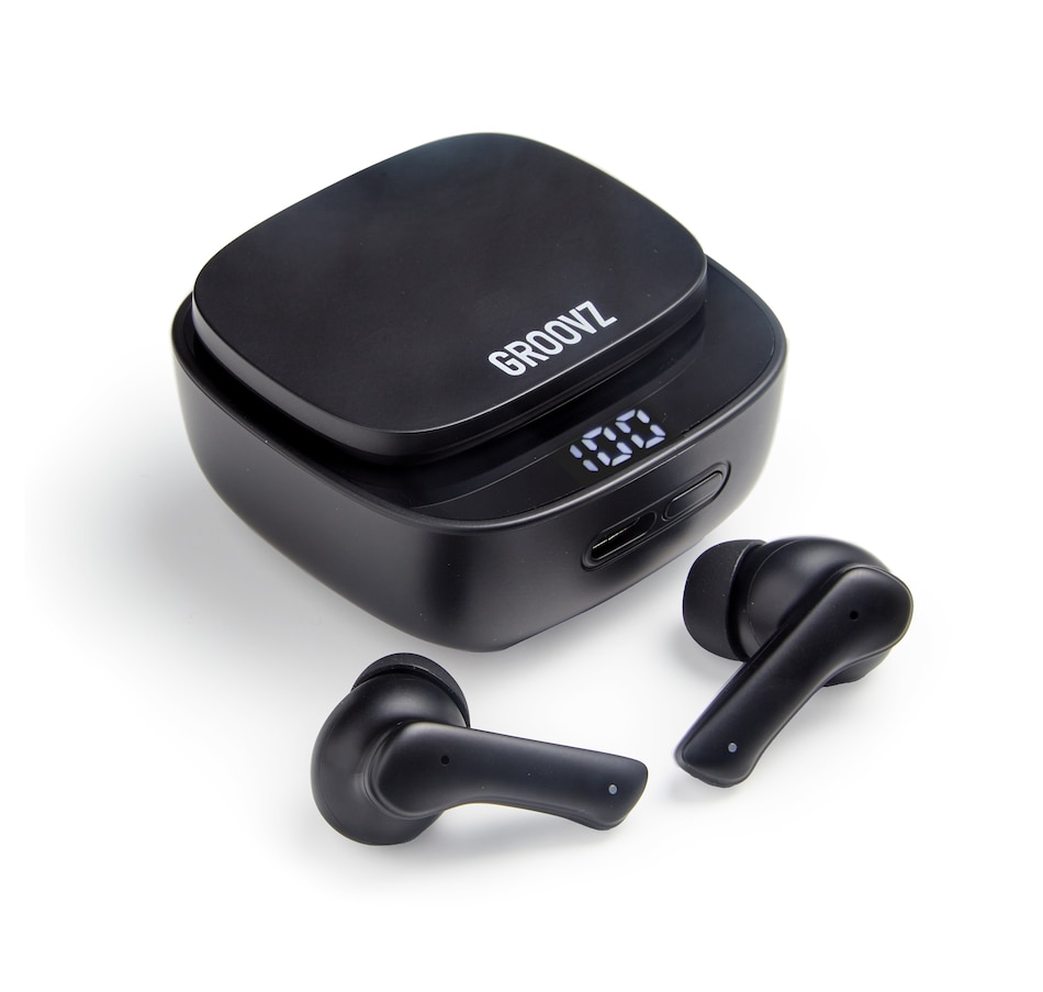 Image 706208_BLK.jpg, Product 706-208 / Price $69.99, Groovz True Wireless In-Ear Earbuds-Charging Case from Groovz on TSC.ca's Electronics department