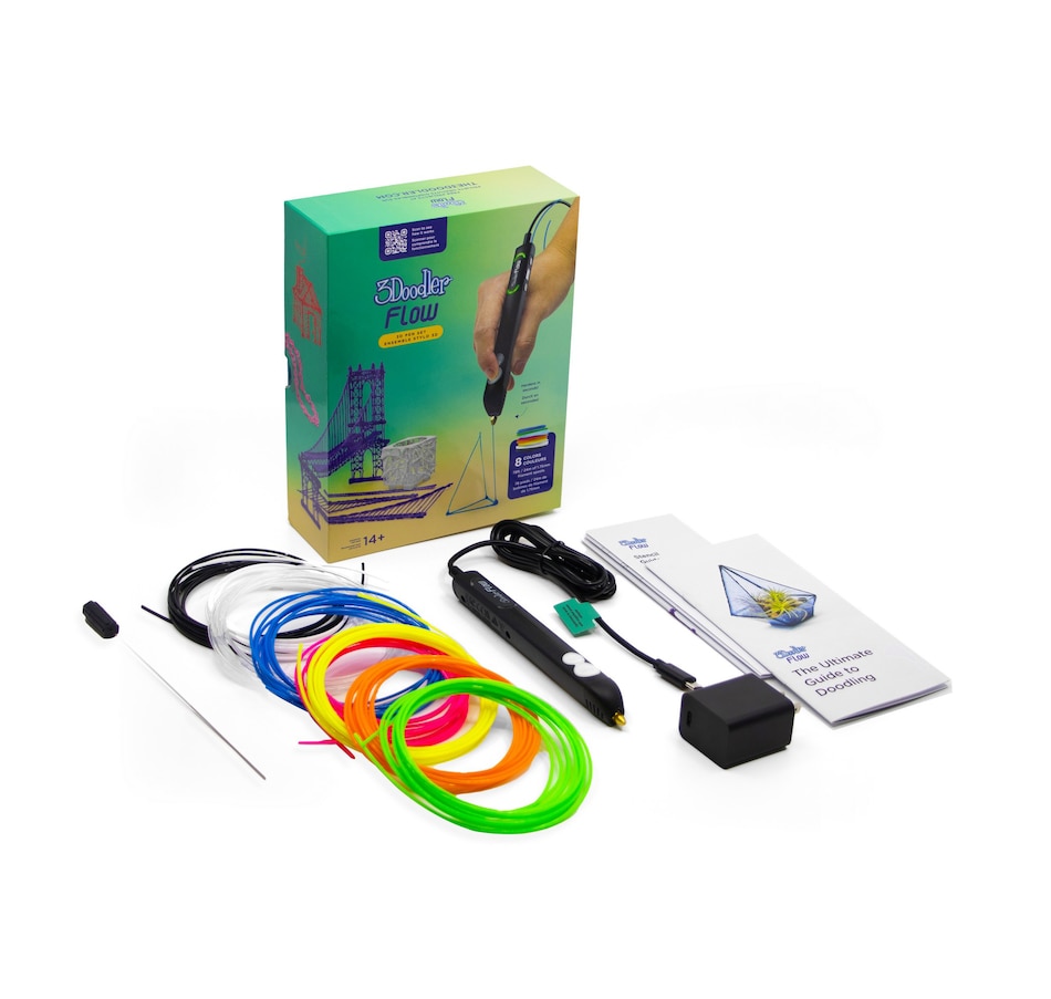 Image 706237.jpg, Product 706-237 / Price $94.99, 3Doodler Flow Pen Set (1.75mm spools) from 3Doodler on TSC.ca's Toys & Hobbies department