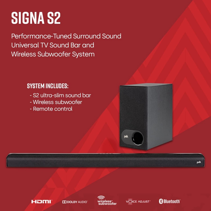 Image 706250_ALTMORE4.jpg, Product 706-250 / Price $279.00, Polk Audio Signa S2 2.1-Channel Ultra-Slim Soundbar from Polk Audio on TSC.ca's Electronics department