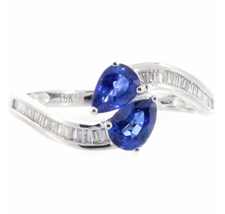 Image 706272_BSA.jpg, Product 706-272 / Price $1,299.99, Cirari 14K Yellow Gold Pear Shape Gemstone and Diamond Bypass Ring from Cirari on TSC.ca's Jewellery department