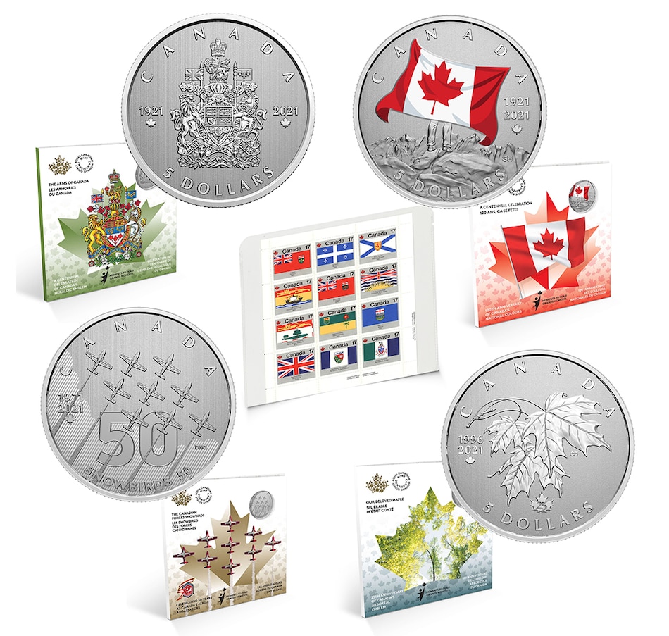 Image 706438.jpg, Product 706-438 / Price $99.90, 2021 $5 Fine Silver Complete Four-Coin Set - Moments to Hold from Royal Canadian Mint on TSC.ca's Coins department