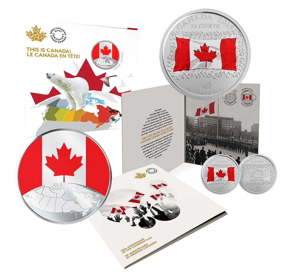 Image 706439.jpg, Product 706-439 / Price $34.90, 2019 $5 Fine Silver This Is Canada Glow-in-the-Dark Coin plus Bonus 2015 Collector Folder from Royal Canadian Mint on TSC.ca's Coins department