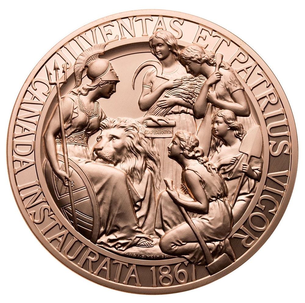 1867 Confederation Medal in Bronze Canada 150 Limited Edition