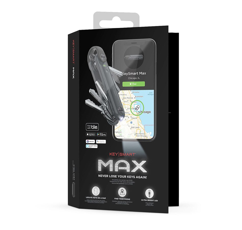 Image 706483_ALTMORE5.jpg, Product 706-483 / Price $95.99, Keysmart Max With Tile Smart Location Grey from KeySmart on TSC.ca's Home & Garden department