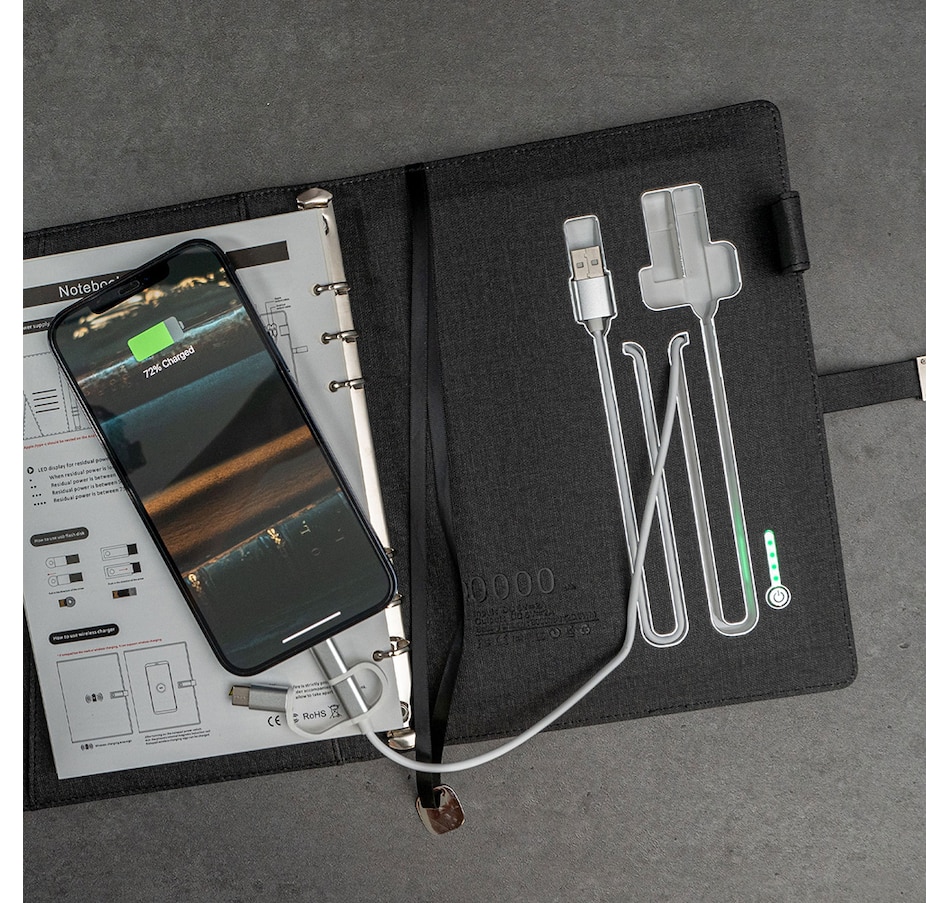 Image 706492_ALTMORE2.jpg, Product 706-492 / Price $149.99, KeySmart ChargeBook Notebook Organizer with Wireless Charger from KeySmart on TSC.ca's Electronics department