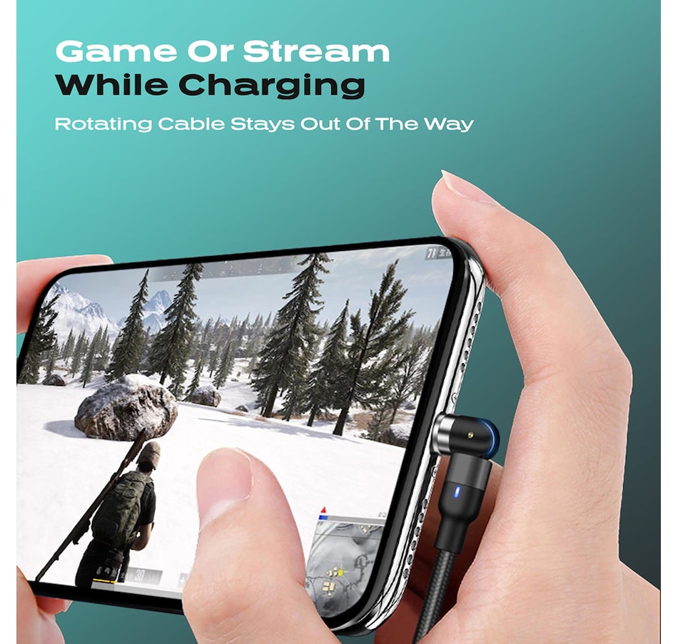 Image 706494_ALTMORE4.jpg, Product 706-494 / Price $19.99, KeySmart Statik 360 Power Cable (Universal Magnetic Rotating Charge Cable) from KeySmart on TSC.ca's Electronics department